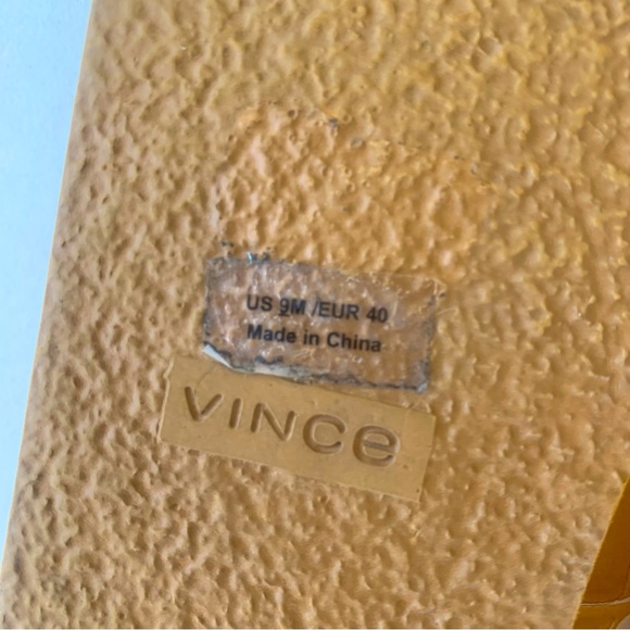 VINCE Glyn Shearling-Lined Croc-Embossed Sandals - Size 9 - Never Worn - Picture 7 of 7